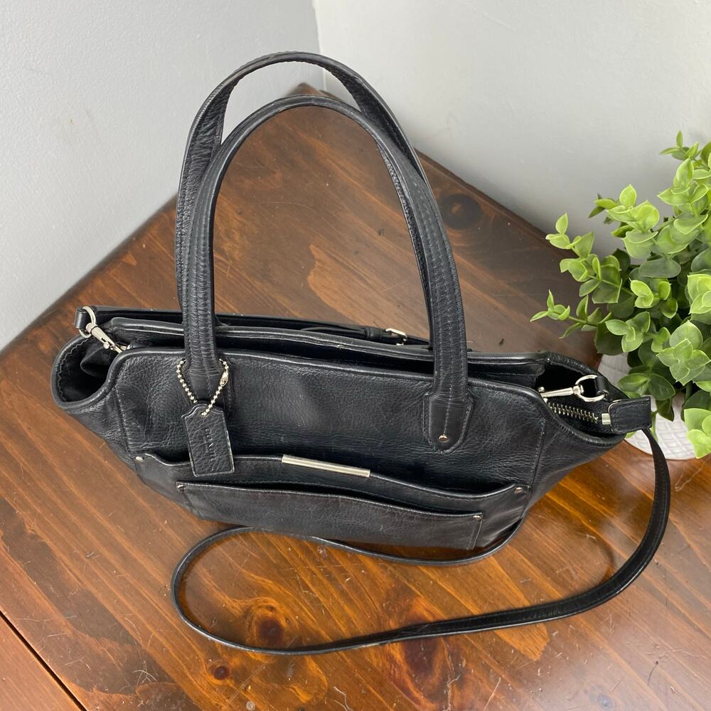 Coach Taylor Black Leather Bette Mini Tote Cross Body Handbag F32944 - Picture 5 of 14